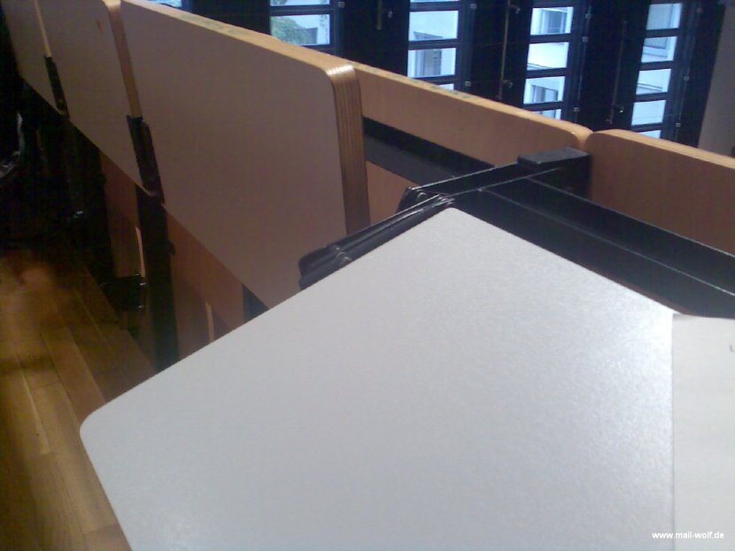Hörsaal Impression vom Tisch