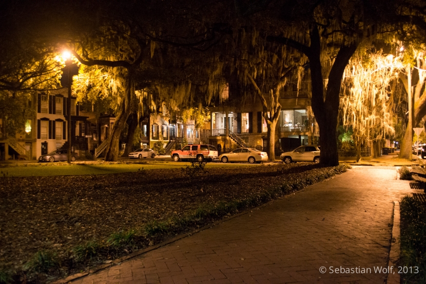Savannah Park bei Nacht