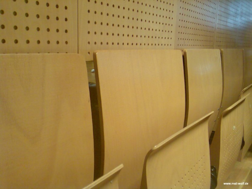 Hörsaal Impression von den Sitzen