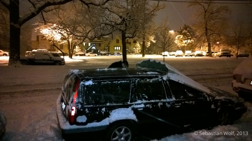 Der Volvo und der Schnee