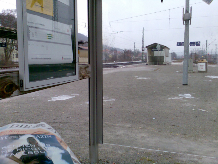 Die ZEIT am Bahnhof Großheringen