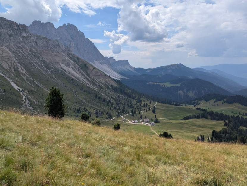 Blick zur Gampenalm