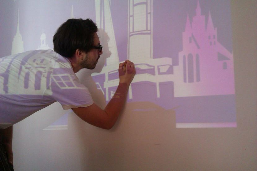 painting the lines